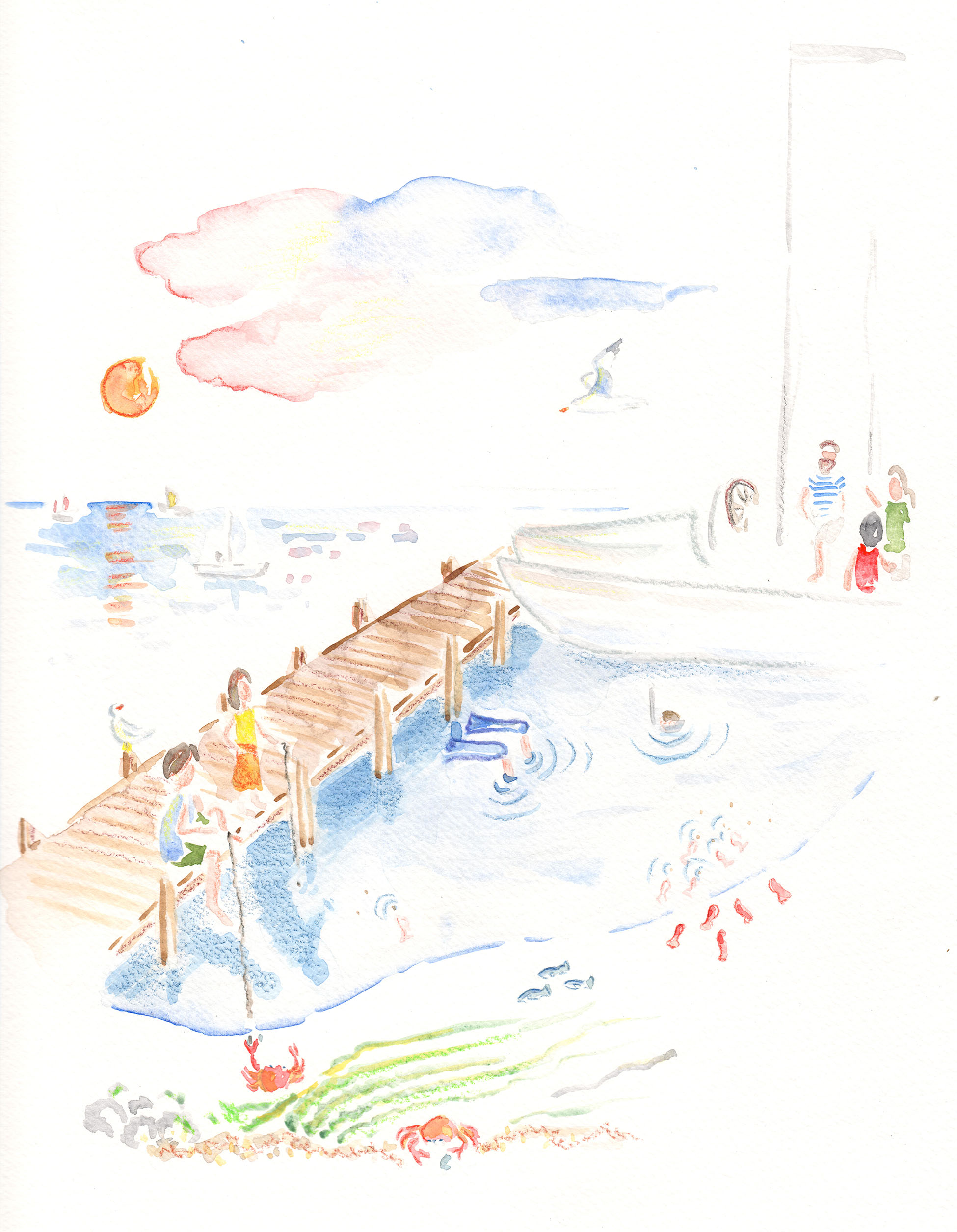 illustration-the boat-(c)an vanderhoydonck